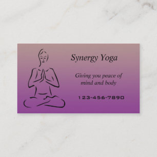 Carte de visite de yoga