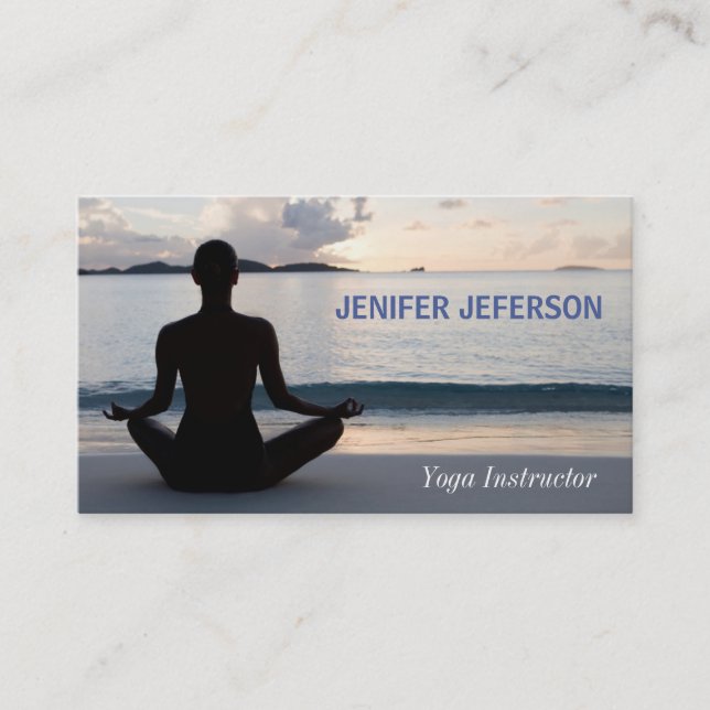 Carte de visite de yoga (Devant)