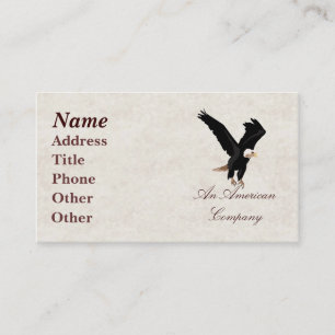 Carte de visite d'Eagle chauve