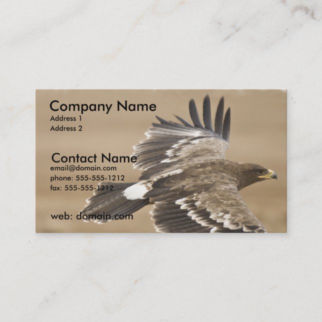 Carte de visite d'Eagle de vol (Devant)