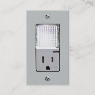 Carte De Visite Débouché électrique avec la lumière de nuit