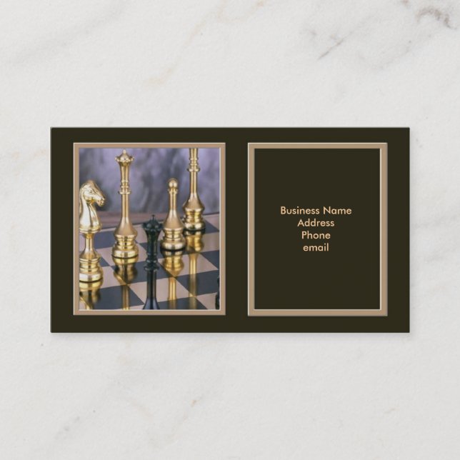 Carte de visite d'échecs (Devant)