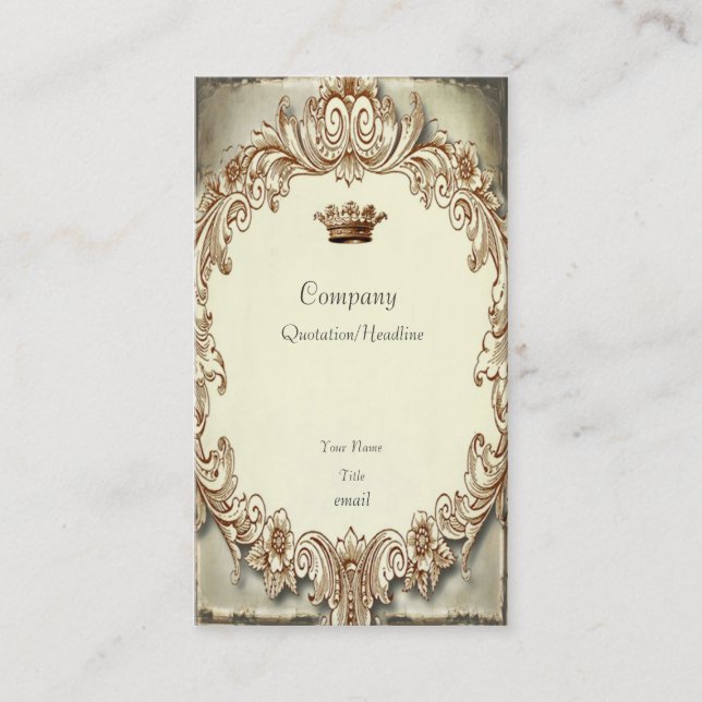 Carte de visite déchiré en lambeaux chic minable (Devant)