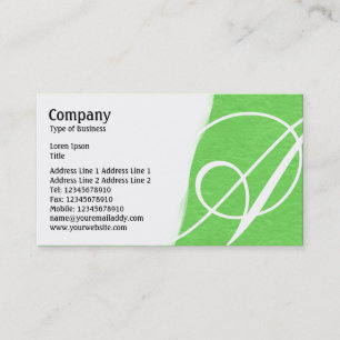 Carte De Visite Déchiré - Texture de papier brut vert
