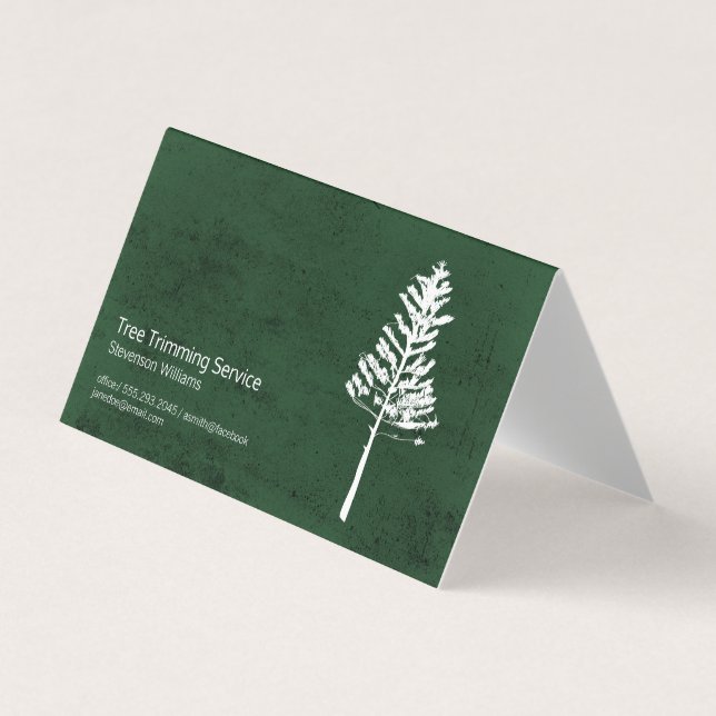 Carte De Visite Déclenchement de l'arbre | Nature Extérieure | Pay (Devant)