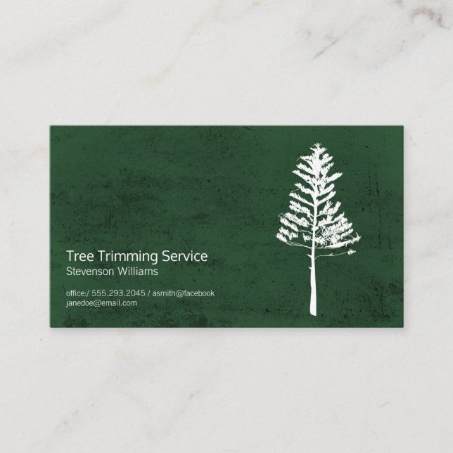 Carte De Visite Déclenchement de l'arbre | Nature Extérieure | Pay (Devant)