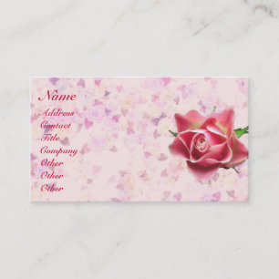 Carte De Visite Déco rose