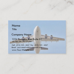 Carte De Visite décollage en altitude de l'avion