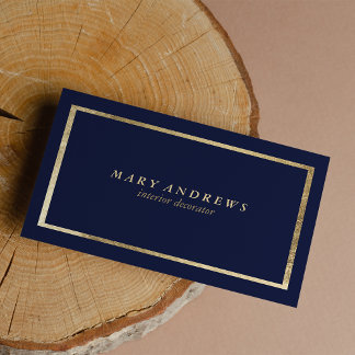 Carte De Visite Décor intérieur bleu marine moderne