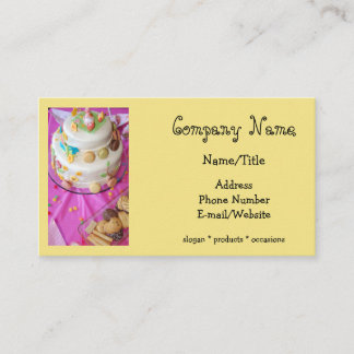 Carte De Visite Décorateur de Baker/gâteau