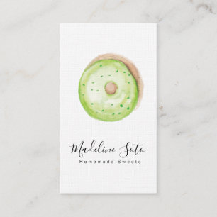 Carte De Visite Décorateur de gâteaux de bonbons de beignets d'aqu
