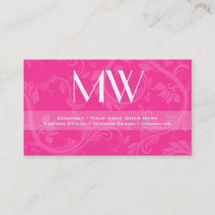 Carte De Visite Décorateur intérieur de styliste de couturier