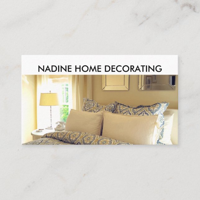 Carte De Visite Décoration à la maison (Devant)