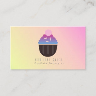 Carte De Visite Décoration de gâteau de pâtisserie Cupcake Ombre S