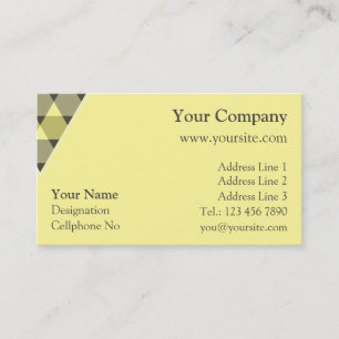 Carte De Visite Décoration Triangles