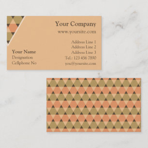 Carte De Visite Décoration Triangles
