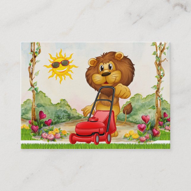 Carte De Visite Découpe de l'herbe / Aménagement / Service de pelo (Devant)