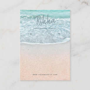 Carte de visite d'écran d'oreille Turquioise Ocean