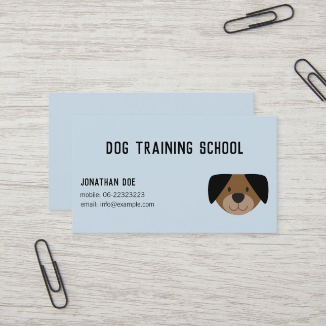 Carte de visite d'éducateur et d'instructeur de (Devant/Arrière en situation)