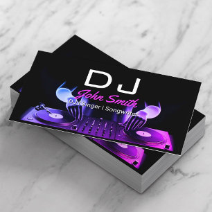 Carte De Visite Deejay DJ's Mixing Music Modern Music Event