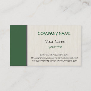 Carte De Visite Deep moss vert professionnel élégant moderne