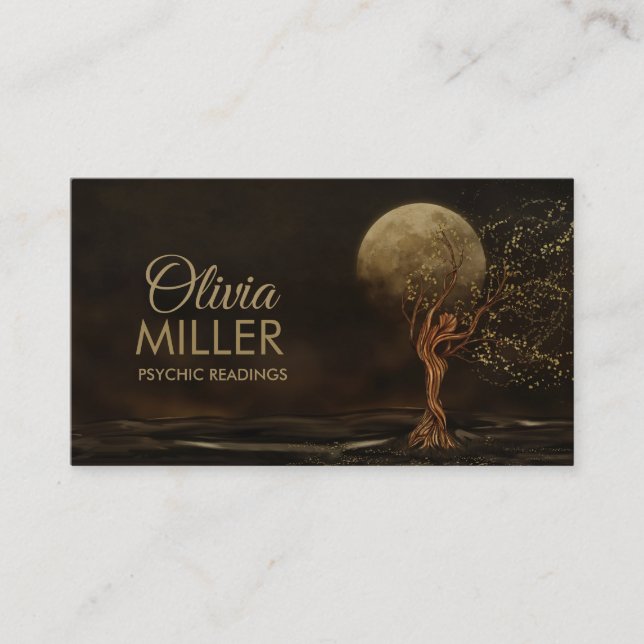 Carte De Visite Déesse Arbre - Culte de la Lune (Devant)