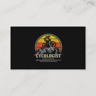 Carte De Visite Définition du cyclologue Funny Mountain VTT MTB