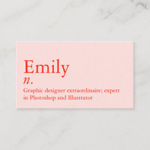 Carte De Visite Définition du nom   Code QR personnalisé moderne R