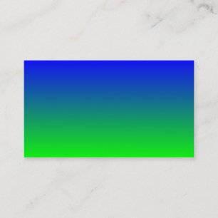 Carte De Visite Dégradé de bleu à vert citron