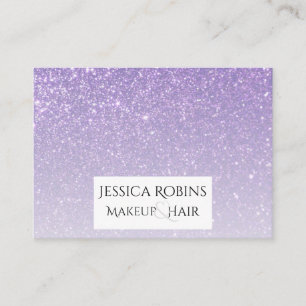 Carte De Visite Dégradé de la Parties scintillant violet de la lav