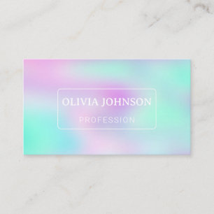 Carte De Visite Dégradé holographique Iridescendant