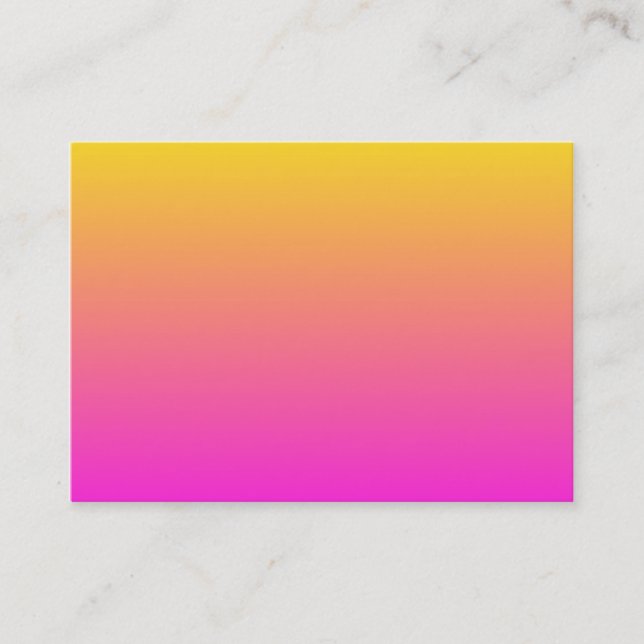 Carte De Visite Dégradé magenta jaune (Devant)
