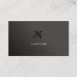 Carte De Visite Dégradé noir