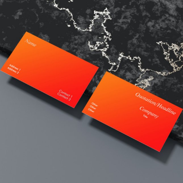 carte de visite dégradé orange (Créateur téléchargé)