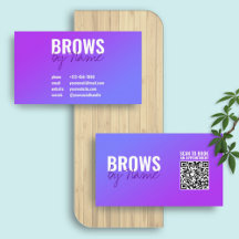 Dégradé pourpre | Code QR professionnel moderne