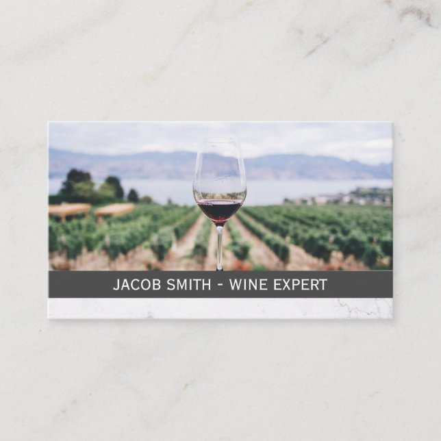 Carte De Visite Dégustation de vin | Vin Stain (Devant)