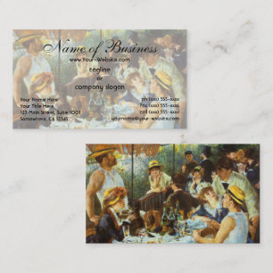 Carte De Visite Déjeuner de la fête nautique par Pierre Renoir