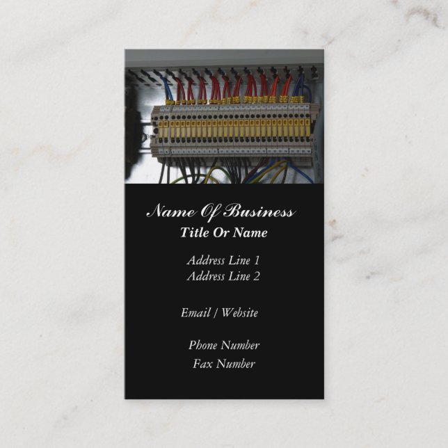 Carte de visite d'électricien (Devant)