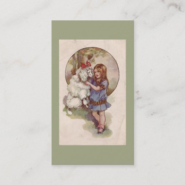 Carte de visite d'éleveur de caniche (Devant)