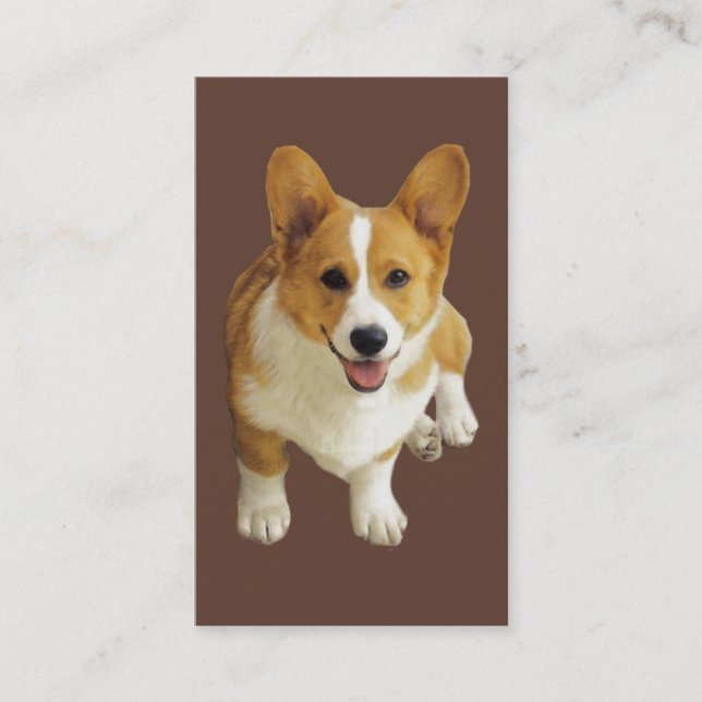 Carte de visite d'éleveur de corgi de Gallois de (Devant)