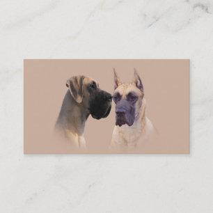 Carte de visite d'éleveur de great dane