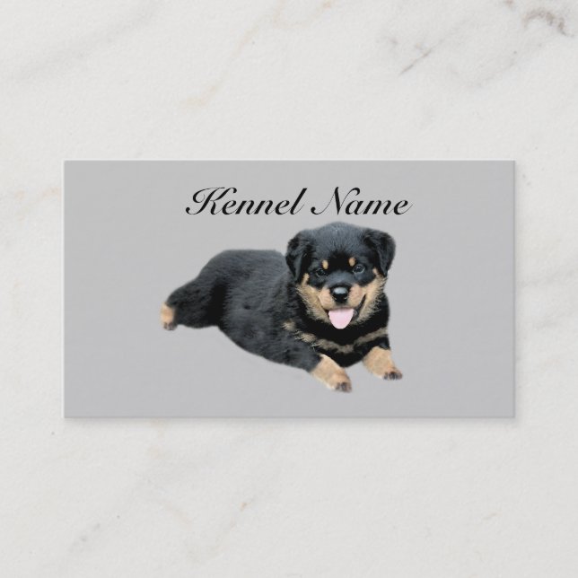 Carte de visite d'éleveur de rottweiler (Devant)