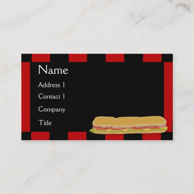 Carte de visite Deli Hoagie (Devant)