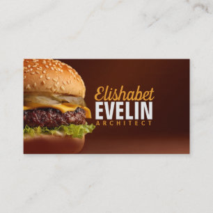 Carte De Visite Délice de burger salé g764