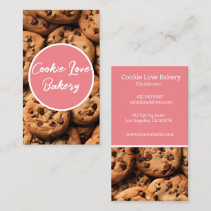 Carte De Visite Délicieux biscuit arrière - plan boulangerie