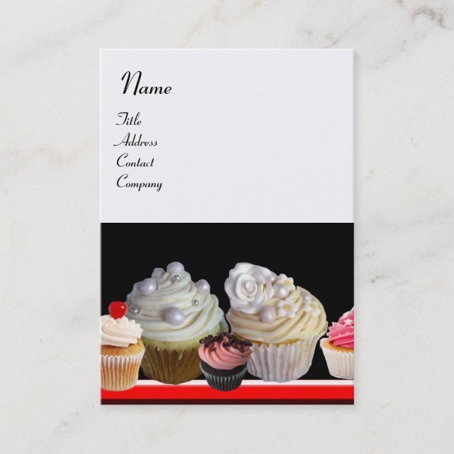 CARTE DE VISITE DÉLICIEUX CUPCAKES DESERT SHOP (Devant)