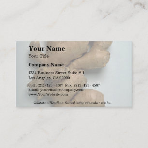 Carte De Visite Délicieux gingembre