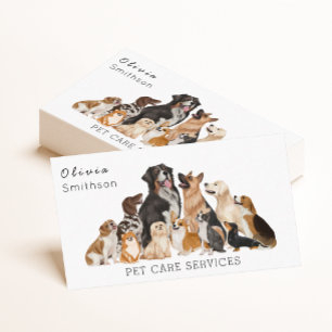 Carte de visite d'embarquement pour chien de plais