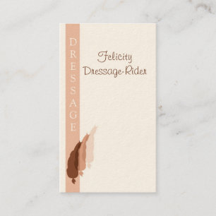 Carte De Visite Demi de logo de passage de dressage