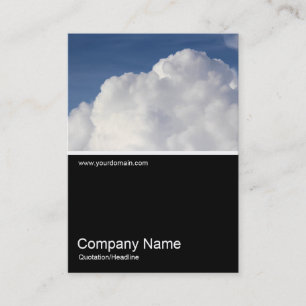 Carte De Visite Demi-mi-photo - Cumulus Cloud